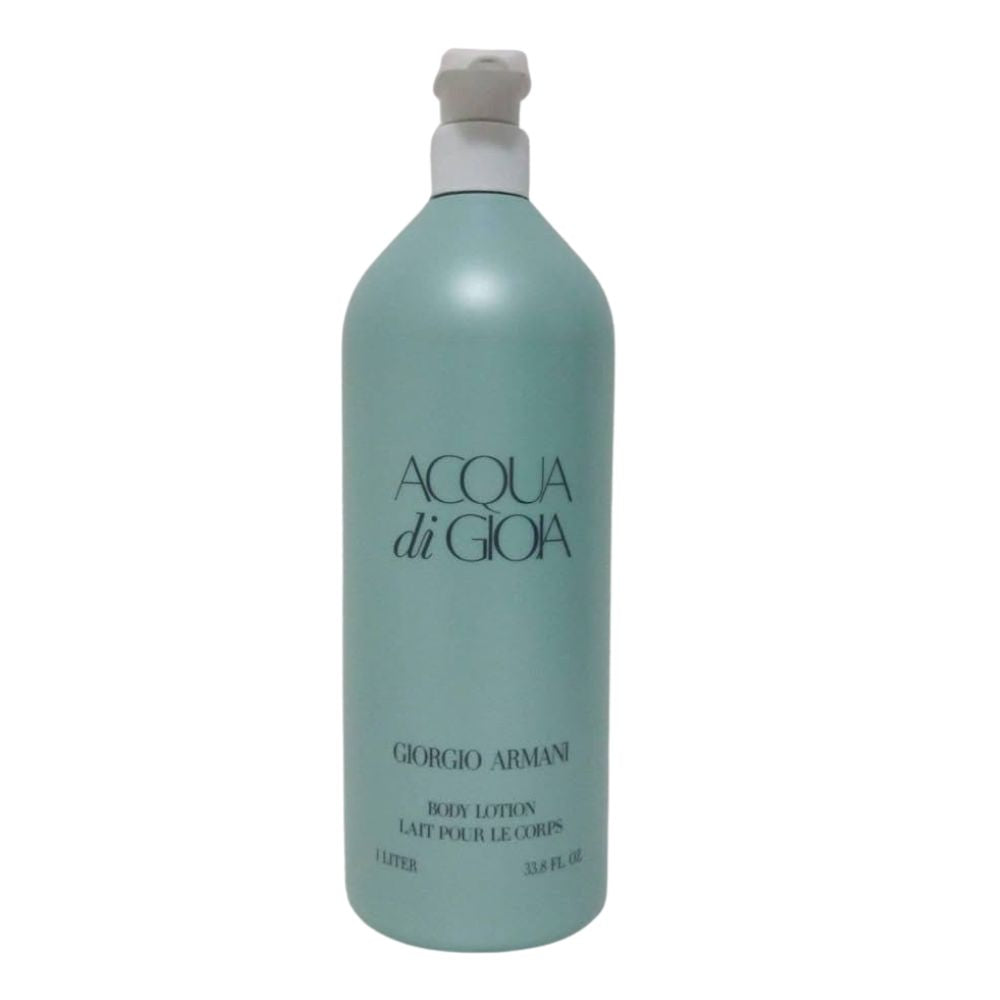 Giorgio Armani ACQUA Di Gioia Body Lotion 1 Liter – Hydrating Perfumed Body Moisturizer – UPC 3605970978877