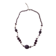 Genuine Amethyst Gemstone Fashion Necklace 24 inch - OleBella