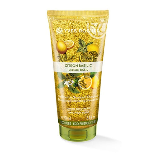 Yves Rocher Lemon Basil Refreshing & Exfoliating Shower Gel, 6.7 oz -Limited Editon