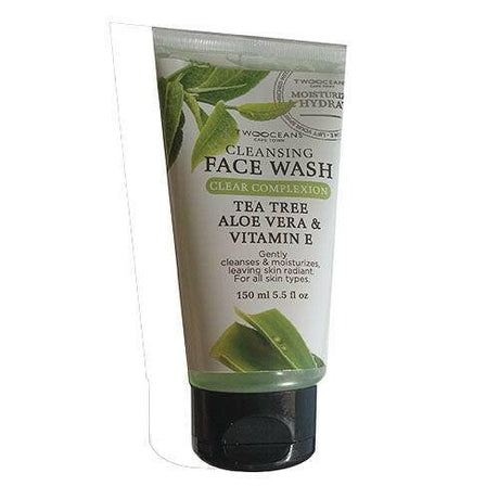 Two Oceans Care Town Cleansing Face Wash Clear Complexion Tea Trea Aloe Vera & Vitamin, 5.5 oz - OleBella