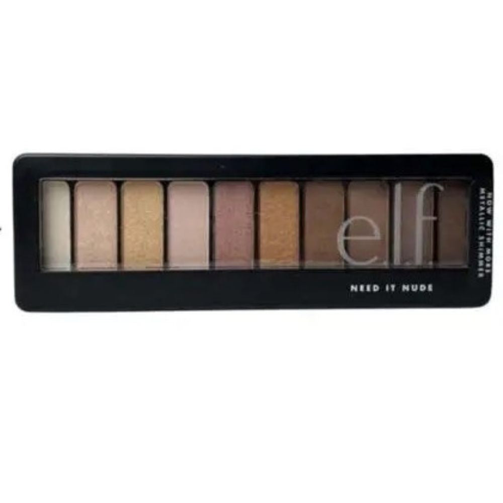 e.l.f. Need It Eyeshadow Palette - Nude - 0.49oz: Brightening Shimmer, Vegan, Paraben-Free Pressed Powder | UPC 609332832794