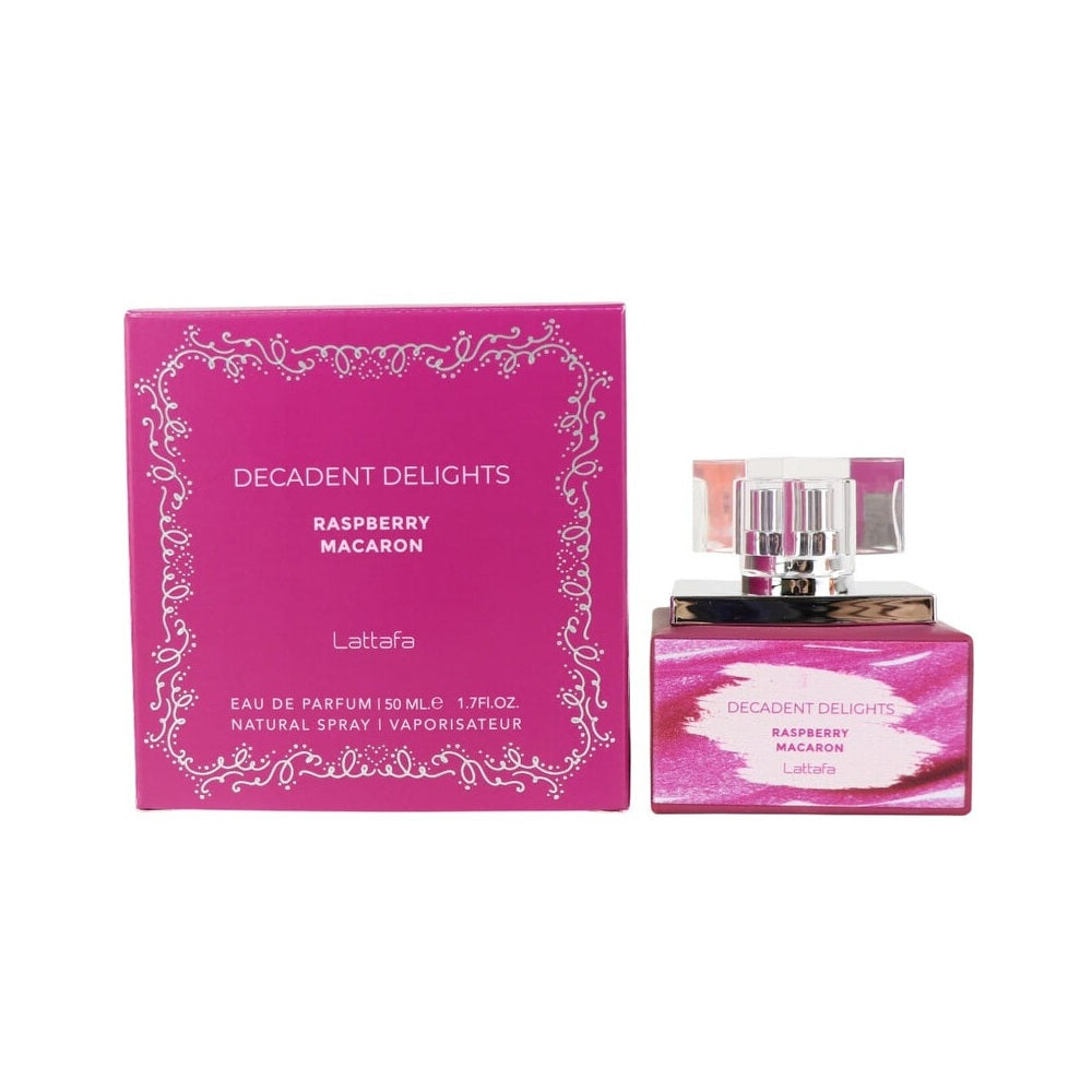 Lattafa Decadent Delights Raspberry Macaron EDP, 1.7 oz