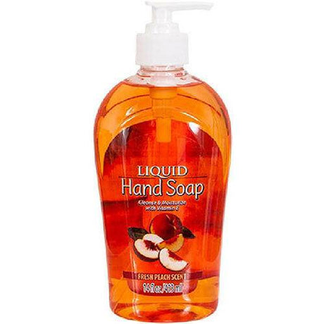 Liquid Hand Soap Fresh Peach Scent, 14 oz - OleBella