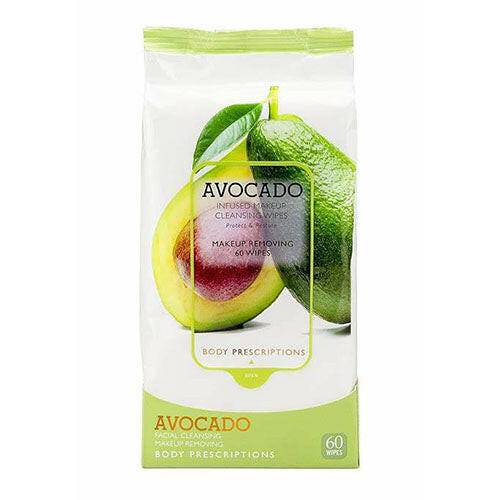 Body Prescriptions Avocado Infused Makeup Cleansing Makeup Removing 60 wipes - OleBella