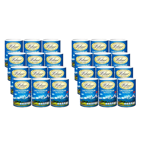 Lebasi Lactoserum- Swiss Whey Dietary Powder (Suero de Leche Lebasi), 500 g - 24 Pack - OleBella