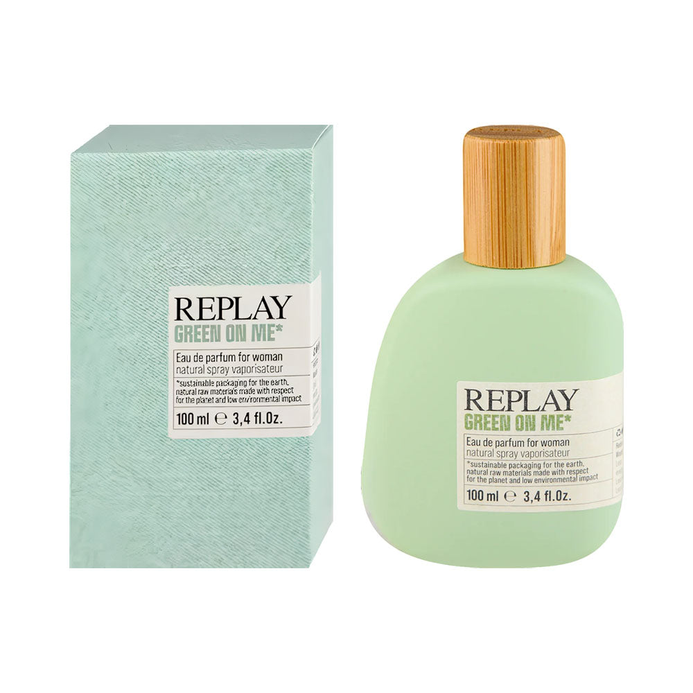 Replay Green On Me EDP, 3.4 oz / 100 ml by Replay