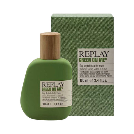 Replay Green On Me EDT, 3.4 oz / 100 ml by Replay