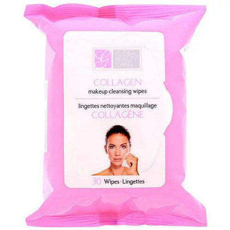 Global Beauty Care Collagen Makeup Cleansing Wipes, 30 wipes - OleBella