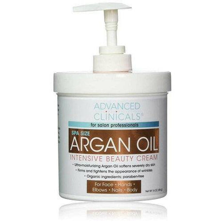 Advannced Clinicals  Argan Oil Intensive Beauty Cream, 16 oz - OleBella
