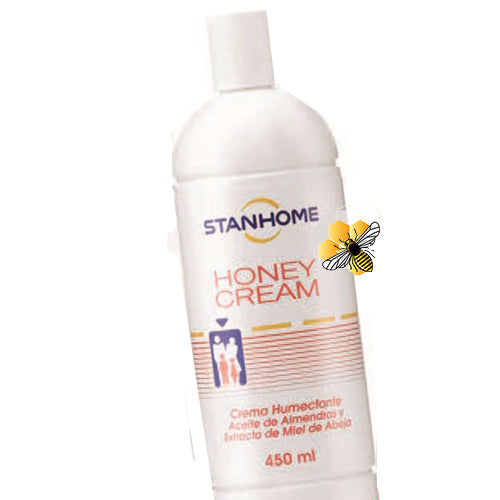 Stanhome Honey Cream Moisturizing Cream with Almonds Oli and Extracts of Honeybees, 450 ml - OleBella