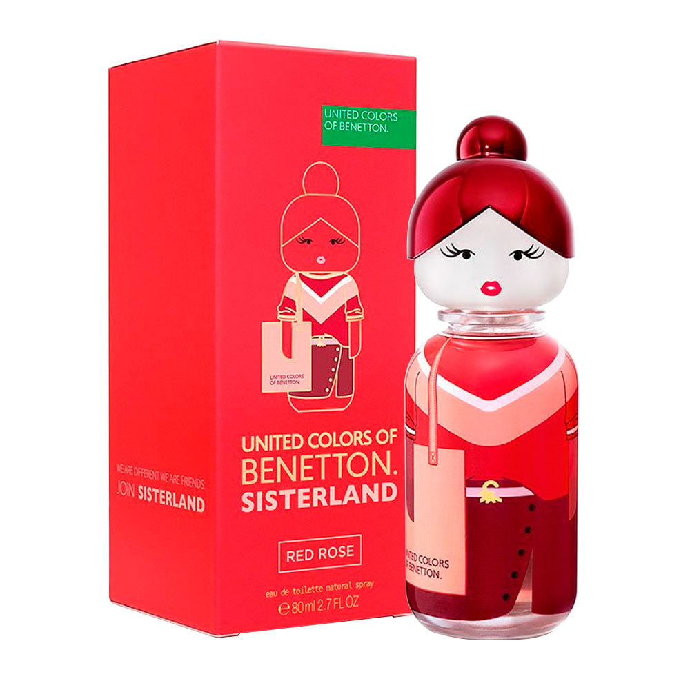 Benetton Sisterland Red Rose EDT, 2.7 oz / 80 ml by Benetton