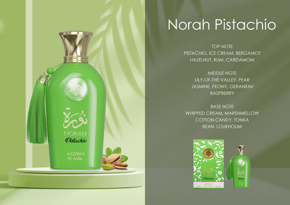 Adyan Norah Pistachio EDP, 3.4 oz (L)