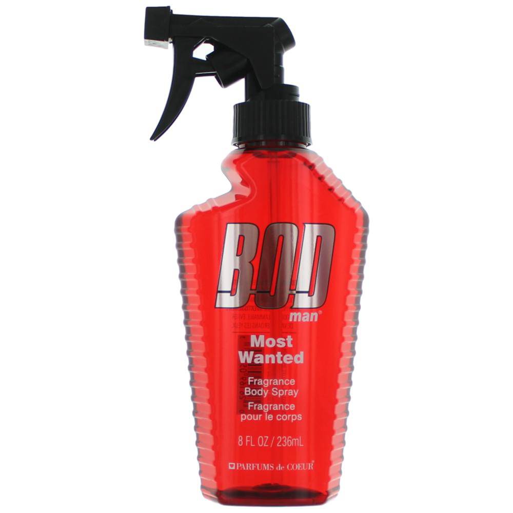 Bod Man Most Wanted by Parfums De Coeur, 8 oz Frgrance Body Spray men - OleBella