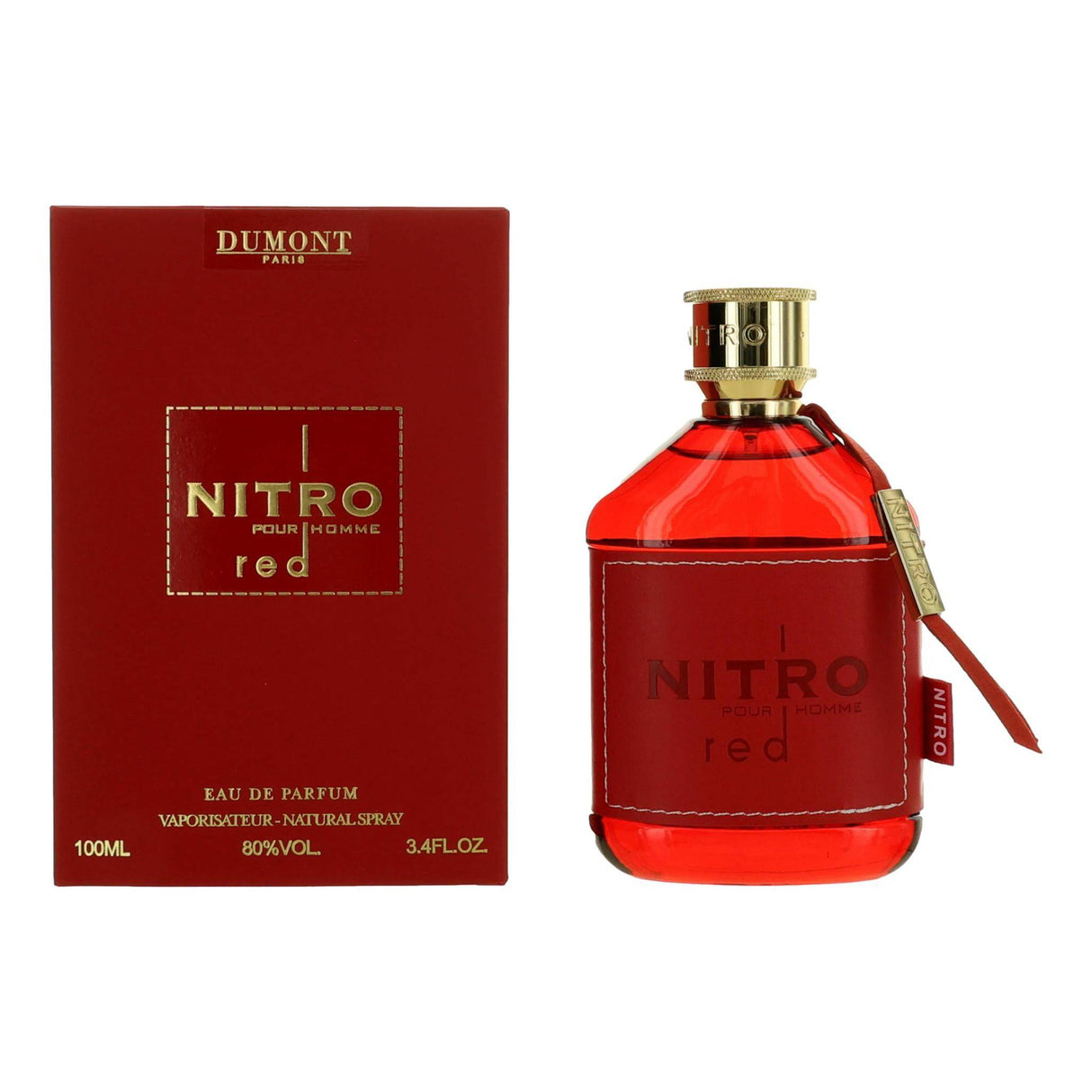 Nitro Red by Dumont, 3.4 oz EDP Spray for Men - OleBella
