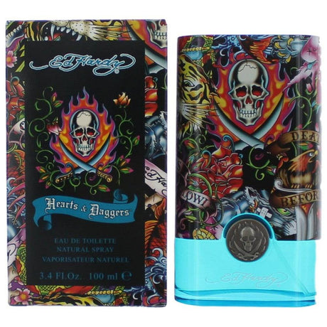 Ed Hardy Hearts & Daggers by Christian Audigier, 3.4 oz EDT Spray men - OleBella