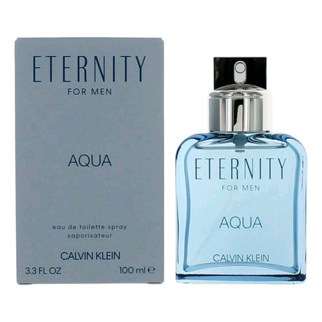 Eternity Aqua by Calvin Klein, 3.4 oz EDT Spray for Men - OleBella