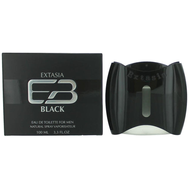 Extasia Black by New Brand, 3.3 oz EDT Spray for Men - OleBella