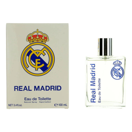 FC Real Madrid by Air-Val International, 3.4 oz EDT Spray for Men - OleBella