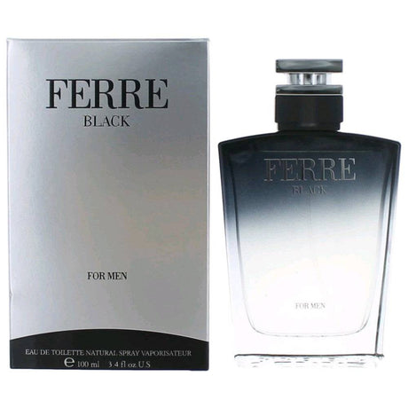 Ferre Black by Gianfranco Ferre, 3.4 oz EDT Spray for Men - OleBella