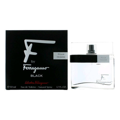 F Black by Salvatore Ferragamo, 1.7 oz EDT Spray for Men - OleBella