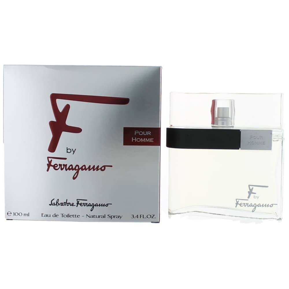 F by Salvatore Ferragamo, 3.4 oz EDT Spray for Men - OleBella