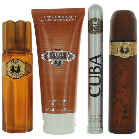 Cuba Gold by Cuba, 4 Piece Gift Set for Men - OleBella