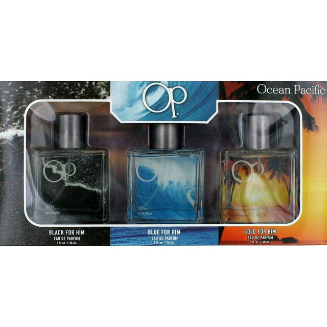 OP by Ocean Pacific, 3 Piece Fragrance Gift Collection for Men - OleBella