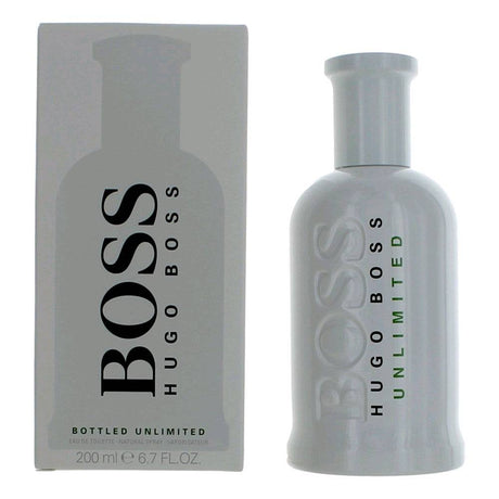 Boss Bottled Unlimited by Hugo Boss, 6.7 oz EDT Spray for Men - OleBella