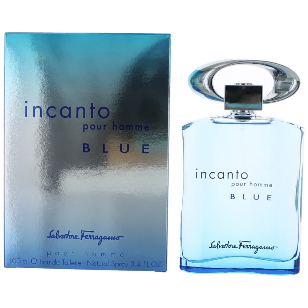 Incanto Blue by Salvatore Ferragamo, 3.4 oz EDT Spray for Men - OleBella