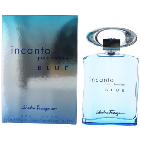 Incanto Blue by Salvatore Ferragamo, 3.4 oz EDT Spray for Men - OleBella