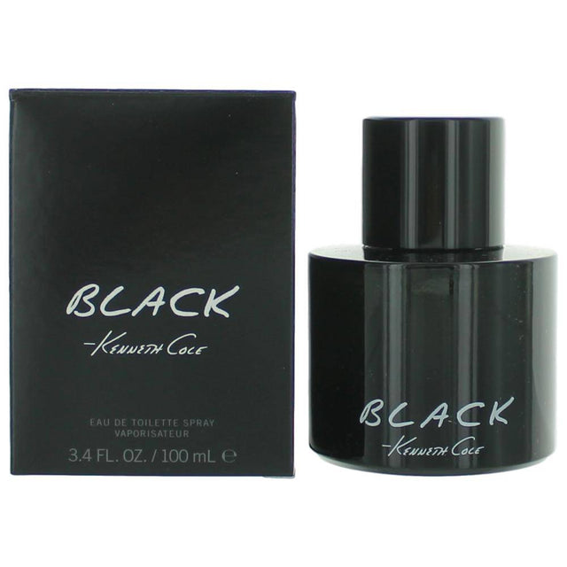 Kenneth Cole Black by Kenneth Cole, 3.4 oz EDT Spray for Men - OleBella
