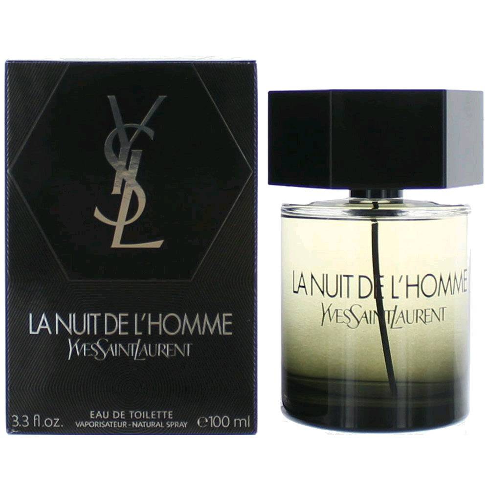 La Nuit De L'Homme by Yves Saint Laurent, 3.3 oz EDT Spray for Men - OleBella