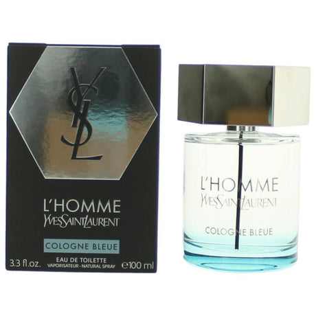 L'Homme Cologne Bleue by Yves Saint Laurent, 3.3 oz EDT Spray for Men - OleBella