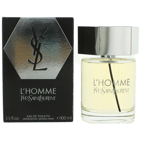 L'Homme by Yves Saint Laurent, 3.3 oz EDT Spray for Men - OleBella