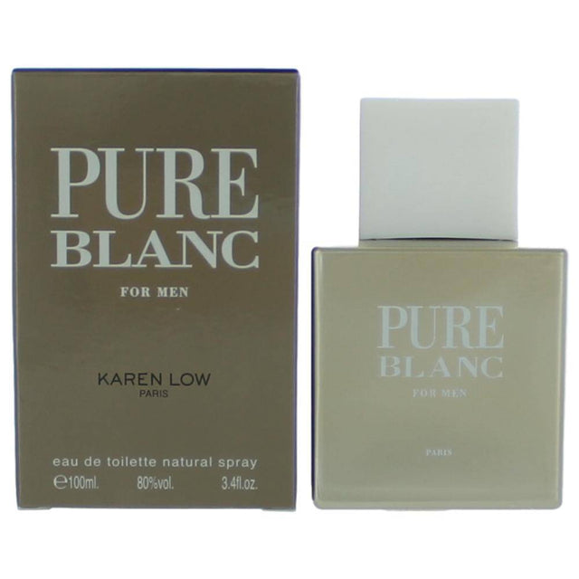 Pure Blanc by Karen Low, 3.4 oz EDT Spray for Men - OleBella