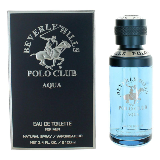BHPC Aqua by Beverly Hills Polo Club, 3.4 oz EDT Spray for Men - OleBella