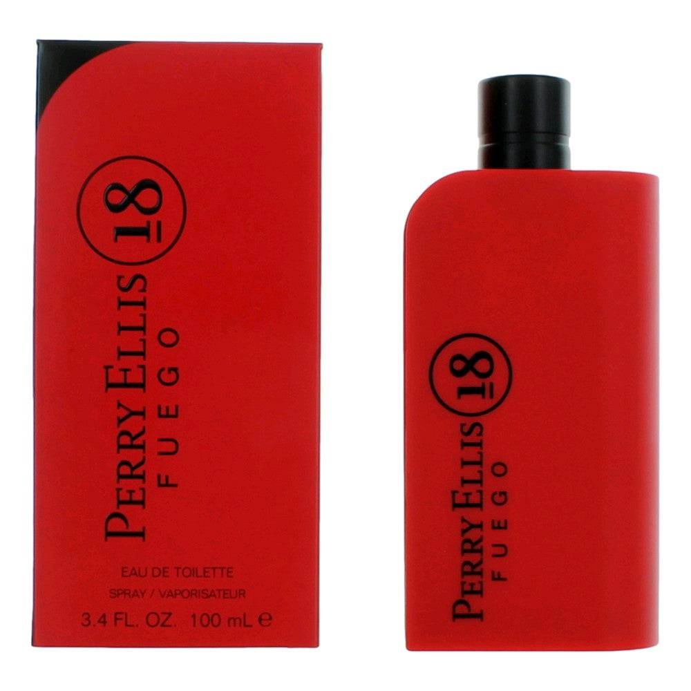 Perry Ellis 18 Fuego by Perry Ellis, 3.4 oz EDT Spray for Men - OleBella
