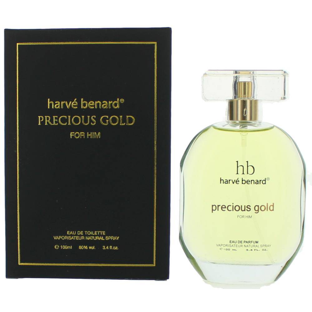 Precious Gold by Harve Bernard, 3.4 oz EDT Spray for Men - OleBella
