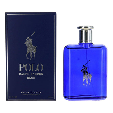 Polo Blue by Ralph Lauren, 4.2 oz EDT Spray for Men - OleBella