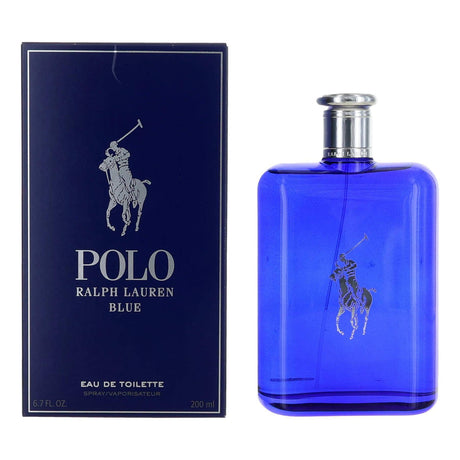 Polo Blue by Ralph Lauren, 6.7 oz EDT Spray for Men - OleBella