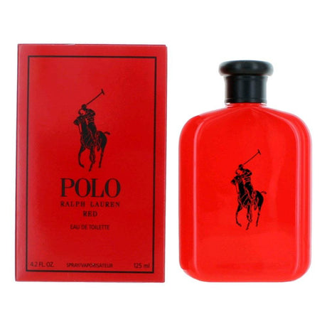 Polo Red by Ralph Lauren, 4.2 oz EDT Spray for Men - OleBella