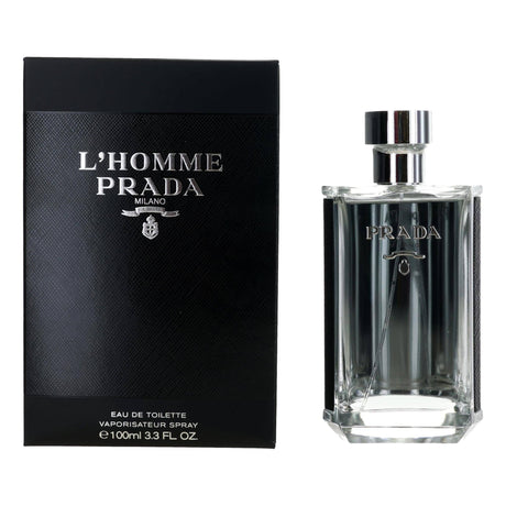 L'Homme Prada by Prada, 3.4 oz EDT Spray for Men - OleBella
