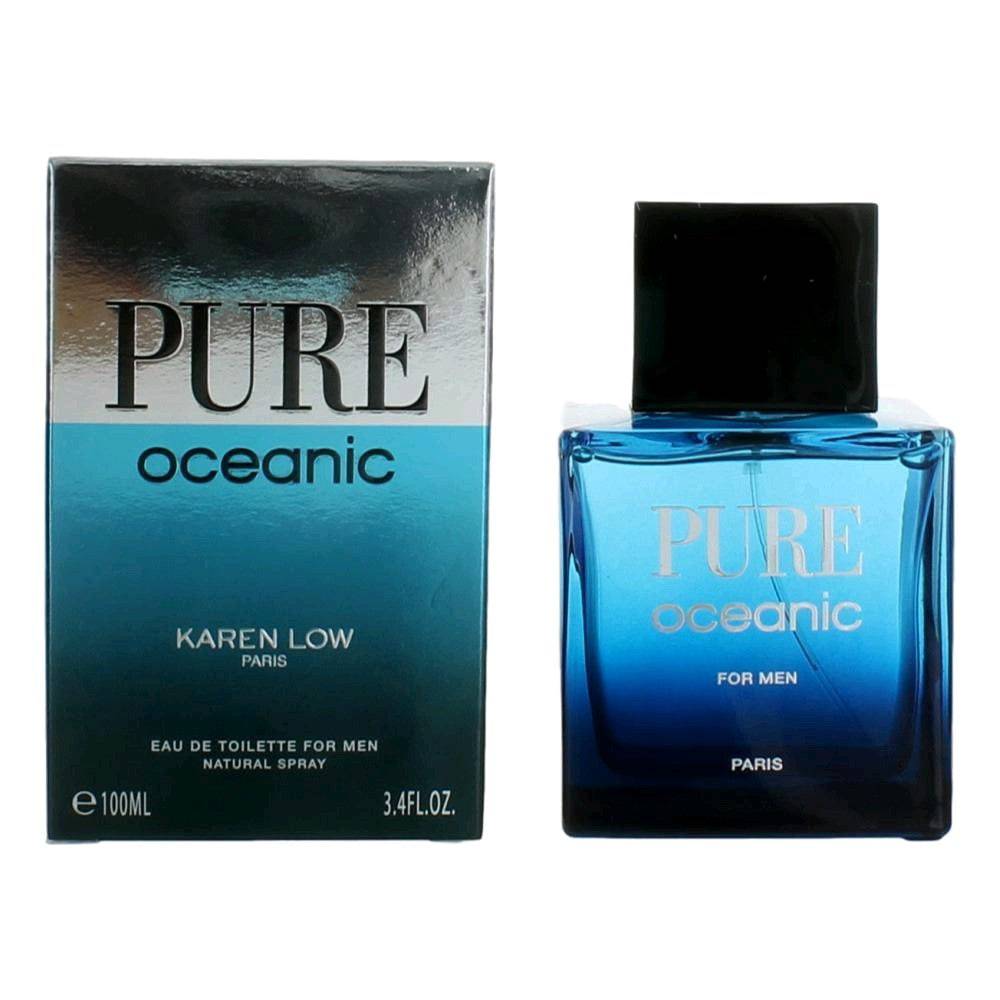 Pure Oceanic by Karen Low, 3.4 oz EDT Spray for Men - OleBella