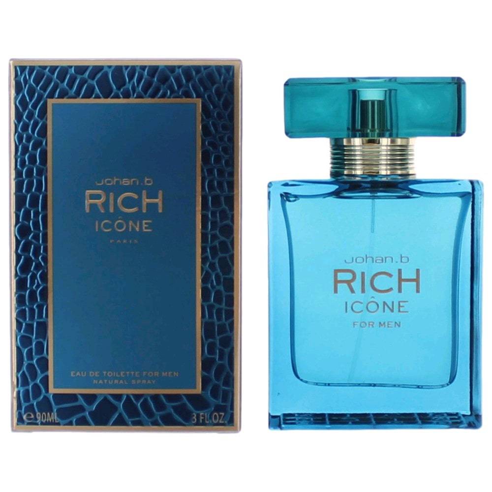 Rich Icone by Johan.b, 3 oz EDT Spray for Men - OleBella