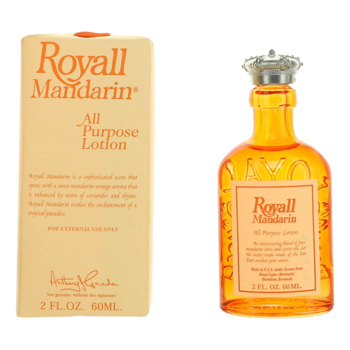 Royall Mandarin by Royall Fragrances, 2 oz All Purpose Lotion for Men - OleBella