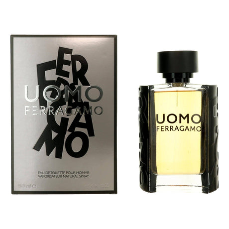 Uomo by Salvatore Ferragamo, 3.4 oz EDT Spray for Men - OleBella
