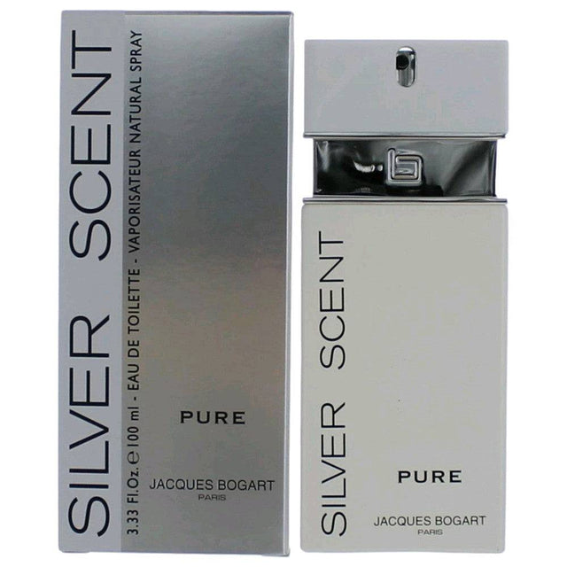 Silver Scent Pure by Jacques Bogart, 3.4 oz EDT Spray for Men - OleBella