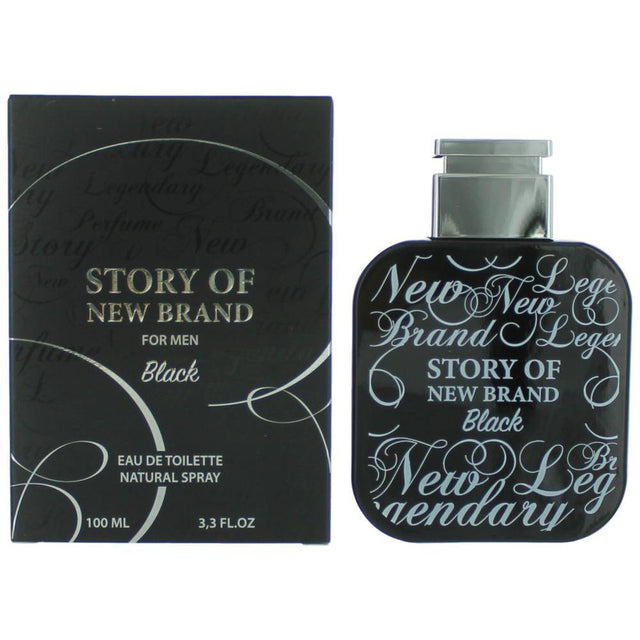 Story of New Brand Black by New Brand, 3.3 oz EDT Spray for Men - OleBella