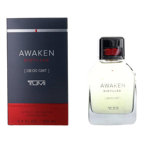 Awaken Distilled [08:00 GMT] by Tumi, 3.4oz Extrait de Parfum Spray men - OleBella