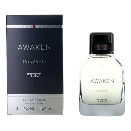 Awaken [08:00 GMT] by Tumi, 3.4 oz EDP Spray for Men - OleBella